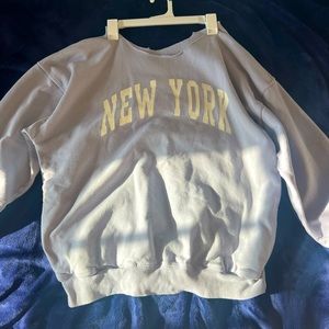 Brandy Melville new york crewneck off the shoulder